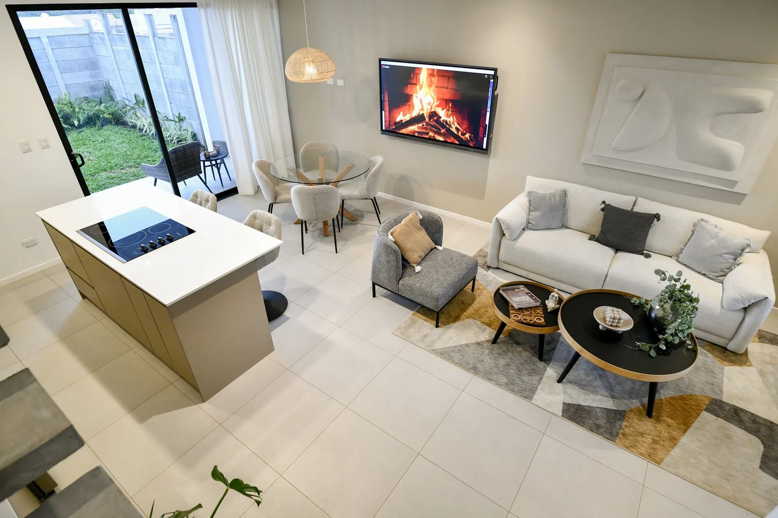 Sala de la casa modelo de Rincón de Mora