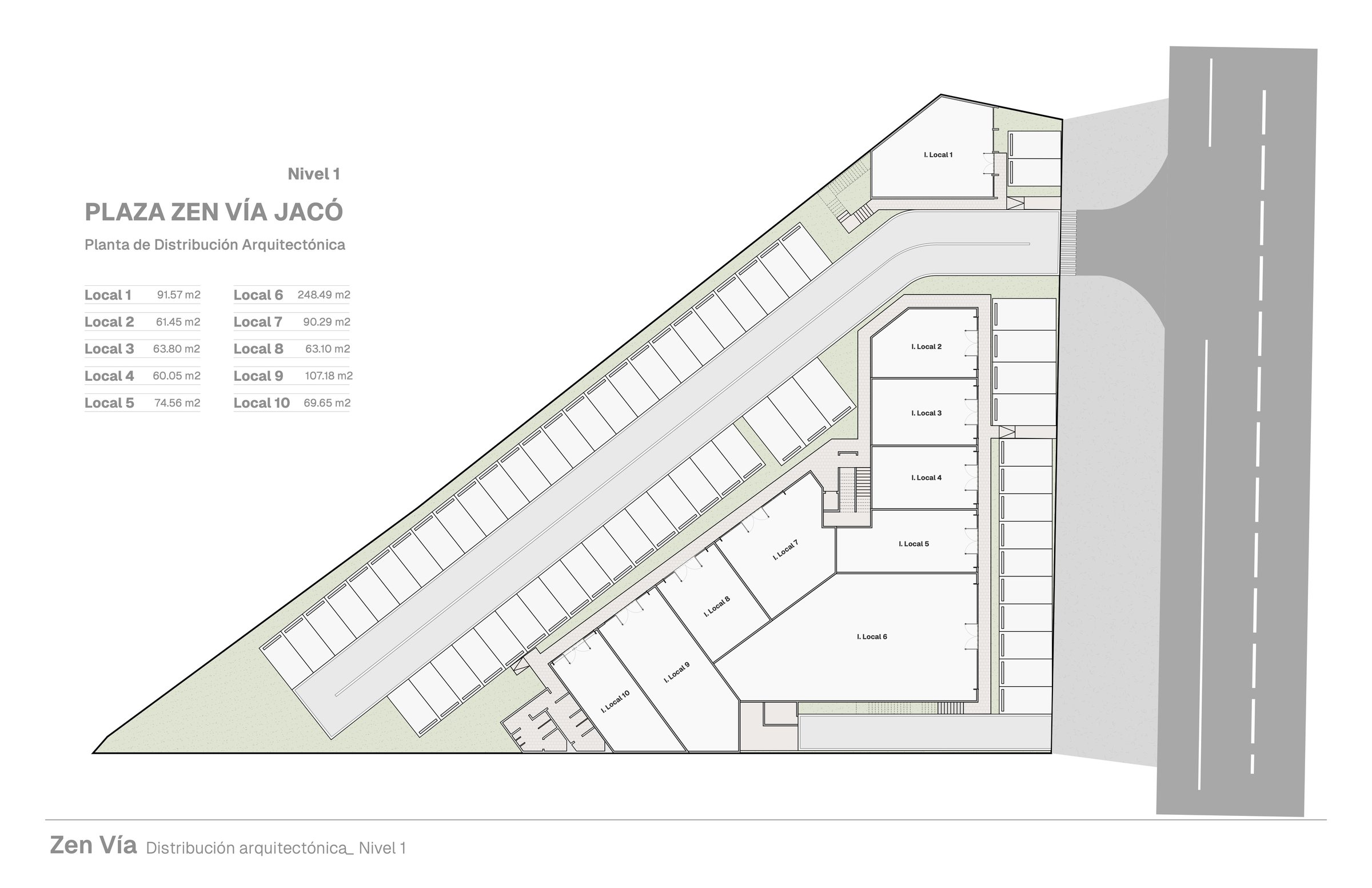 Planta arquitectónica del primer nivel